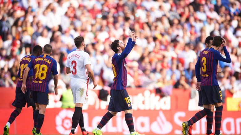 Notat e lojtarëve: Sevilla 2-4 Barcelona, shkëlqen Messi  