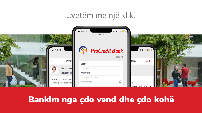 Banka ProCredit me aplikacion mobil për klientët privatë