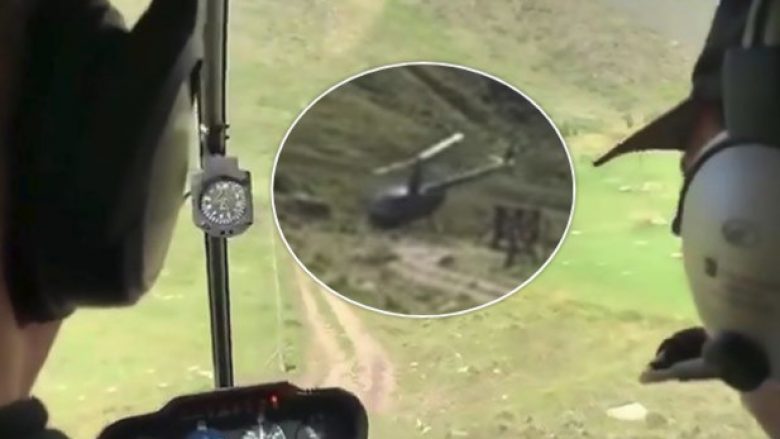 Përplaset për tokë dhe rrotullohet, pasi piloti humb kontrollin mbi të: Pamje të marra nga brenda dhe jashtë helikopterit (Video)