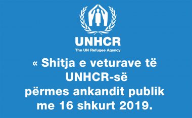 Më 16 shkurt 2019 bëhet shitja e veturave të UNHCR-së nëpërmjet ankandit publik