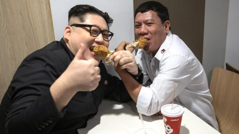 “Rodrigo Duterte dhe Kim Jong-un”: Dy burrat që kanë habitur publikun në Hong Kong (Foto)