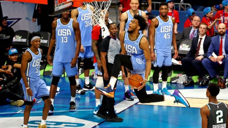 Spektakël në NBA Rising Stars, lojtarët e talentuar amerikan triumfojnë përballë të huajve