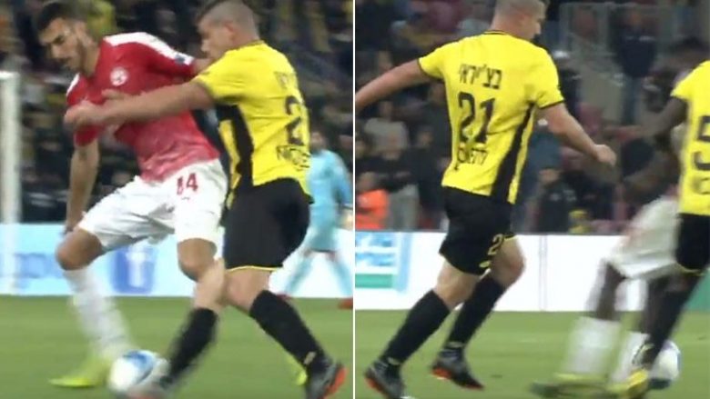 Të gjithë po flasin për Fatos Beqiraj pasi shqiptari arriti të driblojë katër lojtarë radhazi duka ia futur topin në mes të këmbëve