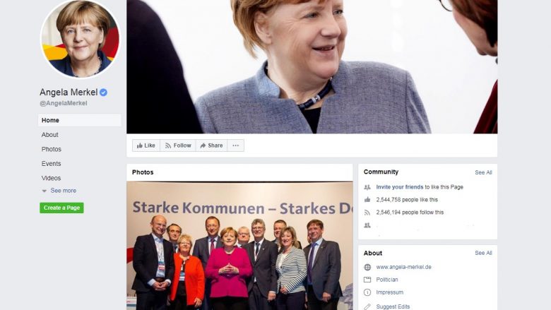 Angela Merkel njofton se do ta mbyllë llogarinë e saj në Facebook (Video)