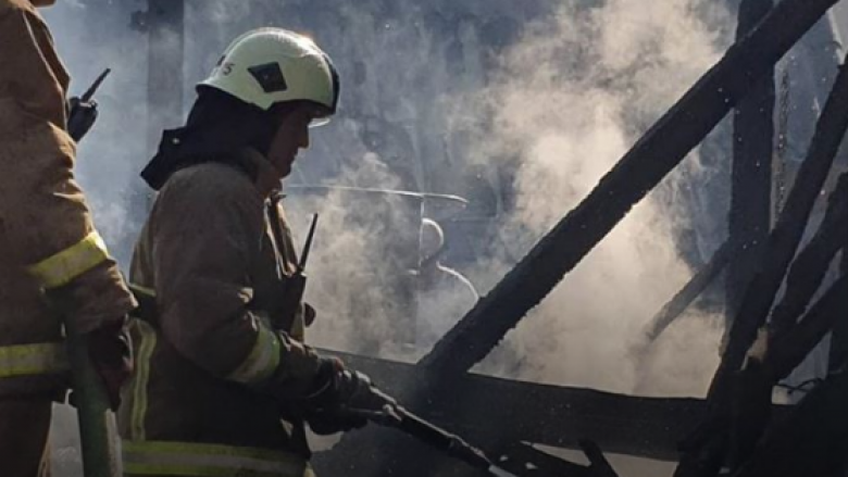 Zjarr i madh shpërthen në Jegunoc të Tetovës, nuk ka të lënduar