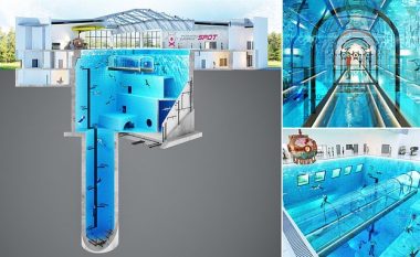 Pishina më e thellë në botë pritet të hapë dyert për vizitorët, ata do të mund të zhyten në 45 metra thellësi (Foto)