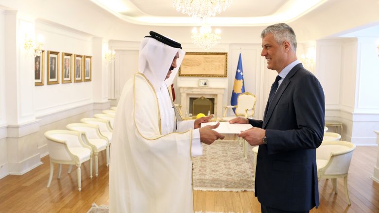 Presidenti Thaçi pranoi letrat kredenciale nga Ambasadori i Katarit
