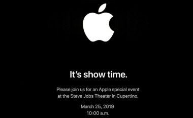 Apple lajmëron organizimin e një ngjarje, më 25 mars