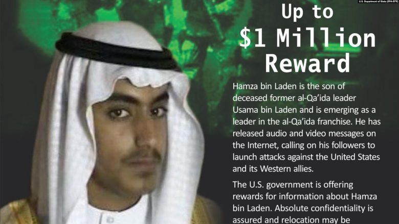 SHBA në kërkim të Hamza Bin Laden, një milion dollarë për personat që ofrojnë informacione