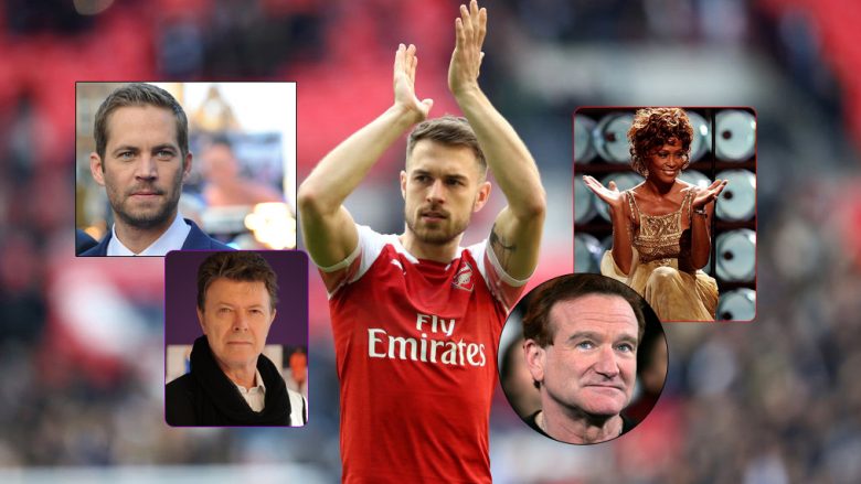 Aaron Ramsey, Paul Walker, David Bowie, Whitney Houston, Robin Williams (Fotomontazh: Getty Images/Guliver)