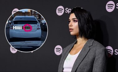 Dua Lipa gjen emrin e saj në targën e një veture në Londër