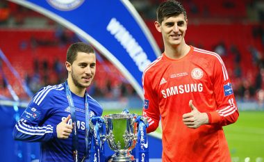 Courtois fton përsëri Hazardin te Real Madridi: Do të doja që ai jetë këtu