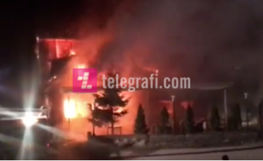 Shkrumbohet nga zjarri një restorant në Prevallë (Video)