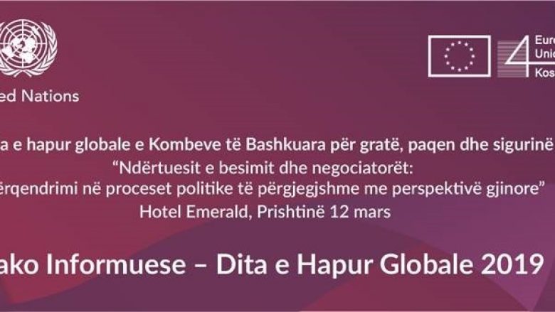 BE dhe OKB organizojnë Ditën e hapur globale për gratë, paqen dhe sigurinë