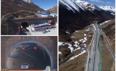Hapet tuneli i ndërtuar në 4,750 metra lartësi mbidetare në Tibet, në të punuan dymijë punonjës për katër vite (Video)