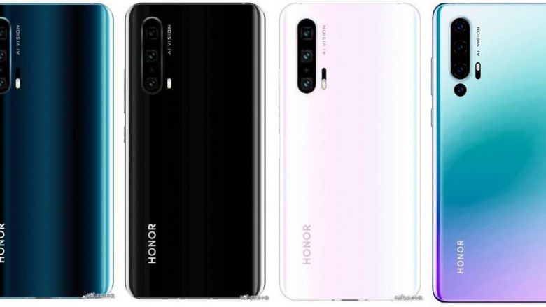 Honor 20 nga Huawei shihet online, në katër ngjyra të ndryshme