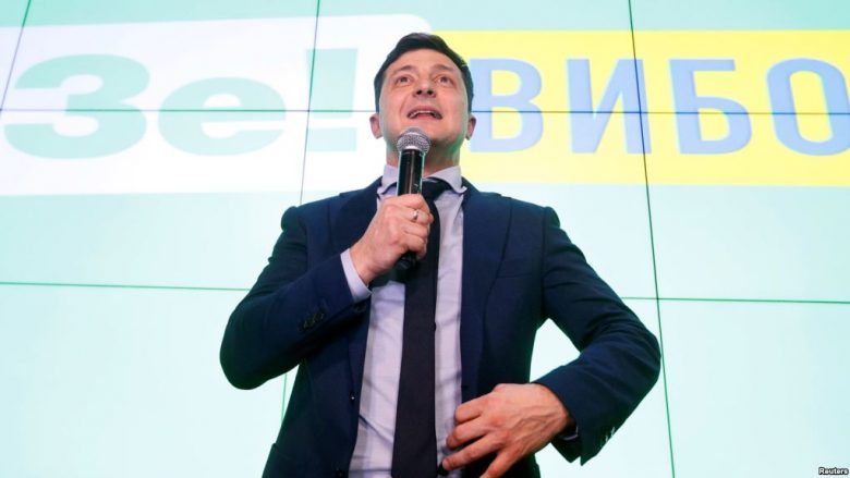 Komediani, Volodymyr Zelenskiy udhëheq në zgjedhjet për president në Ukrainë
