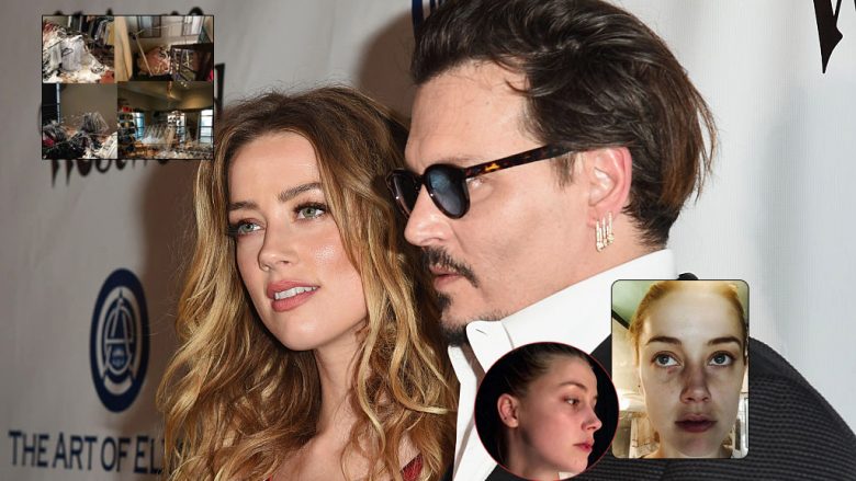 Nga shkatërrimi i banesës, kapja për flokësh dhe goditjet – publikohen imazhet e dhunës fizike të Johnny Depp mbi Amber Heard