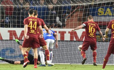 Roma rikthehet te fitorja pas tri xhirosh në Serie A, triumfon në udhëtim te Sampdoria