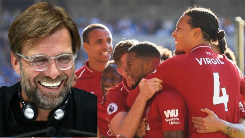 Klopp tregon në detaje se si erdhi goli i Wijnaldumit ndaj Cardiffit: Nuk ishte nga stërvitja, ide e lojtarëve