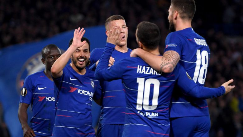 Spektakël në Londër, Chelsea mposht edhe në ndeshjen e dytë Slavia Pragën dhe kalon në gjysmëfinale të EL