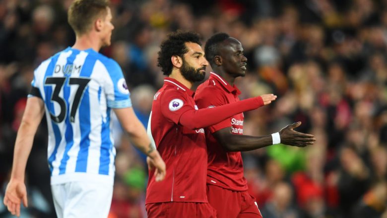 Liverpool 5-0 Huddersfield, notat e lojtarëve: Shkëlqejnë Salah dhe Mane