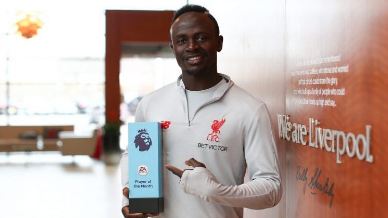 Sadio Mane, lojtar i muajit mars në Ligën Premier