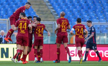 Roma mposht me lehtësi Cagliarin dhe merr pozitën e katërt në Serie A