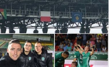 Flamuri i Kosovës në stadiumin ‘Akhmat Arena’ të Çeçenisë ku luan Bernard Berisha i ka tërbuar serbët