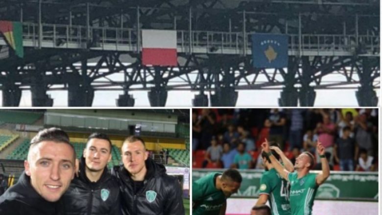 Flamuri i Kosovës në stadiumin ‘Akhmat Arena’ të Çeçenisë ku luan Bernard Berisha i ka tërbuar serbët