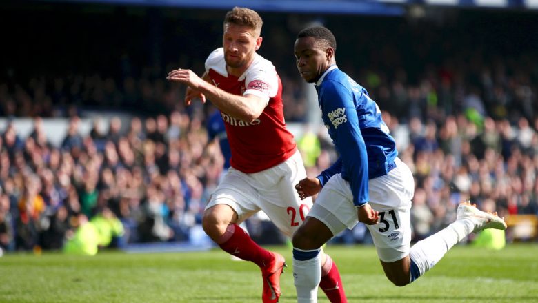 Everton 1-0 Arsenal: Notat e lojtarëve, Mustafi në nivel