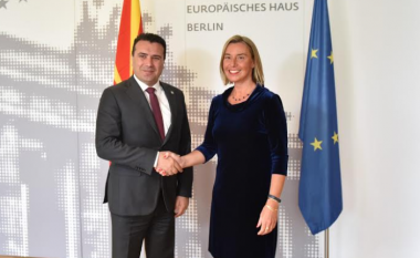 Zaev në takim me Mogherinin: Është e nevojshme që vendi ta vazhdojë rrugën drejt integrimeve evropiane