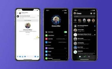 Modaliteti i errët (Dark Mode) për Facebook Messenger tani i gatshëm në të gjitha platformat