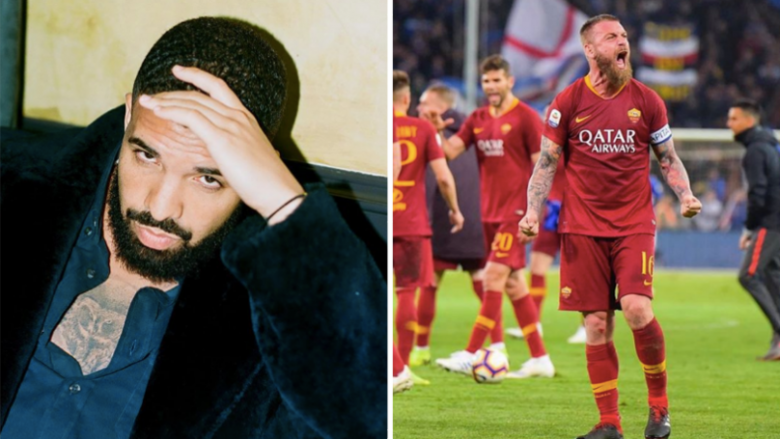 Të gjithë lojtarët e Romës e kanë të ndaluar të fotografohen me reperin Drake – ‘mallkimi’ që sjell ai është i frikshëm dhe humbja është e sigurt