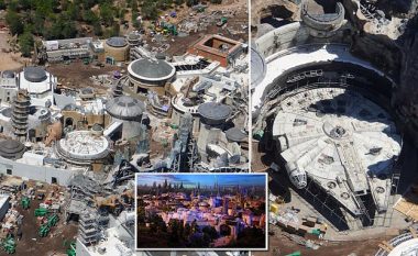 Fotografitë nga droni tregojnë pamjet e mrekullueshme të parkut “Star Wars” në vlerë 1 miliardë dollarë që po ndërtohet në DisneyLand