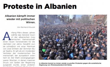 Gazeta austriake: Shqipëria mes protestave dhe presionit nga Turqia