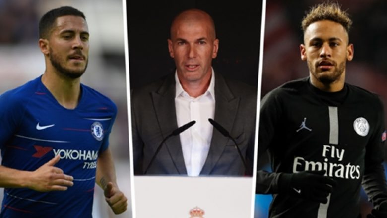 Zidane flet për dyshen Neymar – Hazard: Ëndrrat bëhen realitet në Madrid