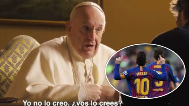 Papa Francis: Kënaqësi ta shikosh Messin duke luajtur futboll, por ai nuk është Zot