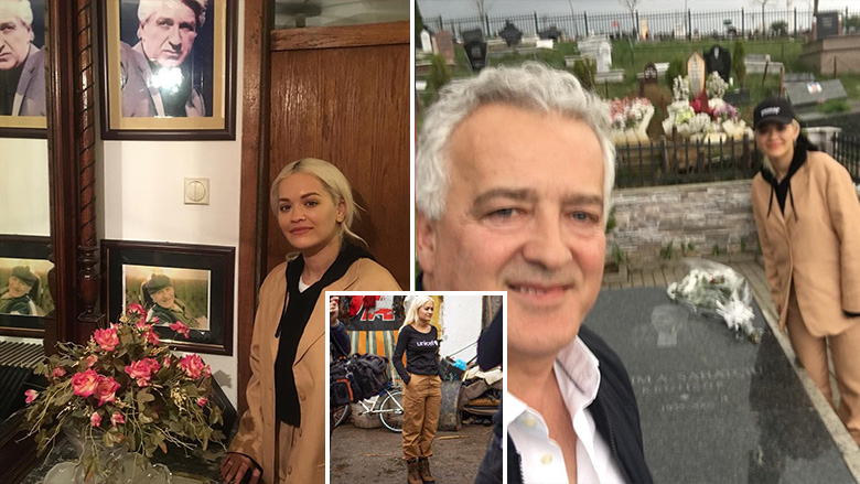 Nga aksionet me UNICEF, vizitat te familjarët e deri te homazhet te varri i gjyshit – udhëtimi që Rita Ora realizoi në Kosovë