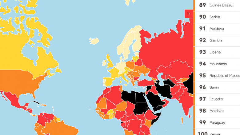 “Reporterët pa kufij”: Maqedonia në vendin e 95-të për nga liria e mediave