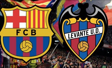 Barcelona-Levante: Formacionet zyrtare, Valverde pushon Messin