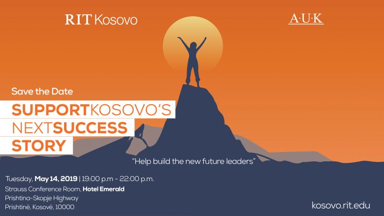 RIT Kosova (A.U.K), organizon gala mbrëmjen “Mbështet Storien e Ardhshme të Suksesit të Kosovës”