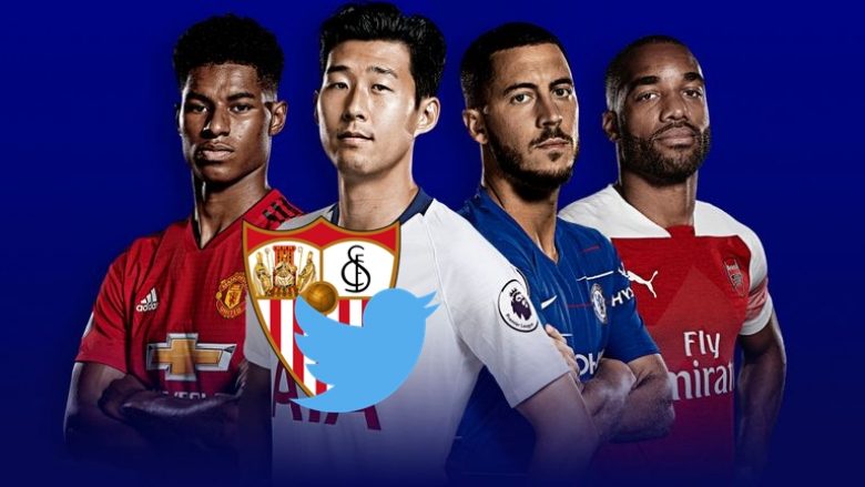Sevilla bën shaka nëpërmjet Twitterit me ekipet angleze të cilat po luftojnë për një vend që dërgon në LK në sezonin e ri