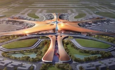 Kina ndërton aeroportin më të madh në botë, “ylli i detit” ka 700 mijë metra katrorë që i bie sa 100 fusha të futbollit (Video)