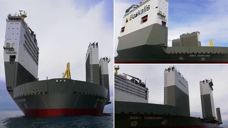 Njihuni me anijen më të madhe transportuese, ka kapacitete të bartë mallra deri në 110 mijë tonë (Foto/Video)