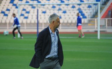 Sokoli i ashpër me futbollistët e tij: Nuk jam i kënaqur as me ndeshjen e as me rezultatin