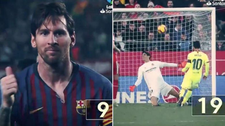 Shijoni brenda 60 sekondave të gjitha 36 golat e Lionel Messit me Barcelonën në La Liga në këtë sezon