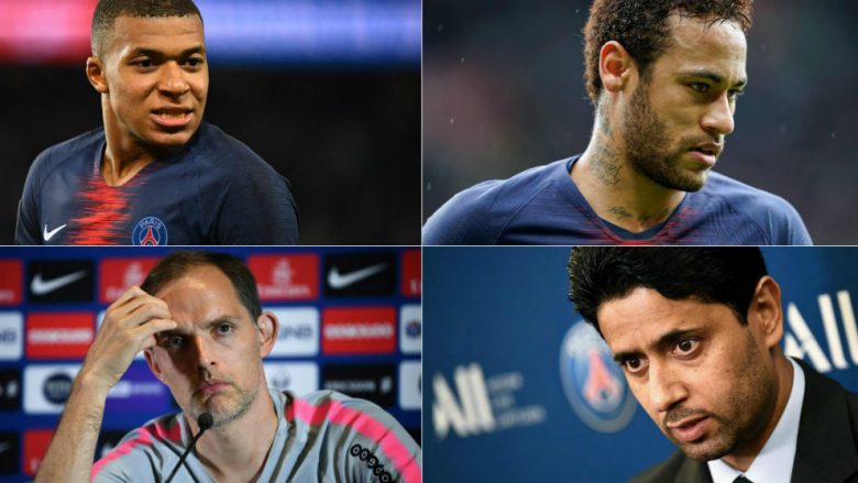 Probleme të mëdha te Paris Saint-Germain – nga Al-Khelaifi te Neymar e Mbappe, secili në udhëkryq