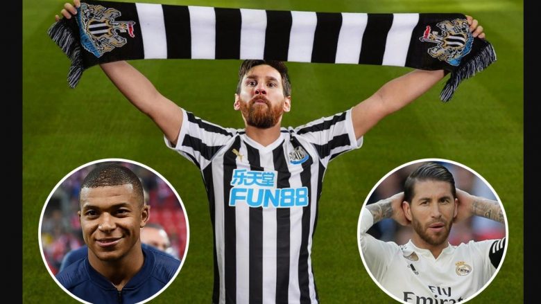 Tifozët e Newcastle po ëndërrojnë –Mbappe, Messi e Ramos janë top dëshirat e ‘laraskave’ pas blerjes së klubit nga sheiku
