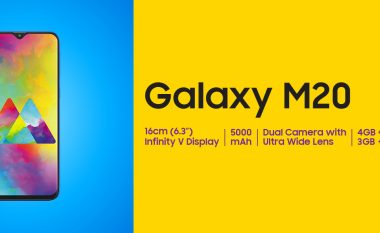 Galaxy M20, telefoni i lirë i Samsung, tani edhe në tregun evropian
